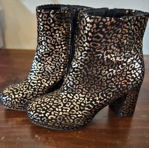 Torrid gold cheetah boots